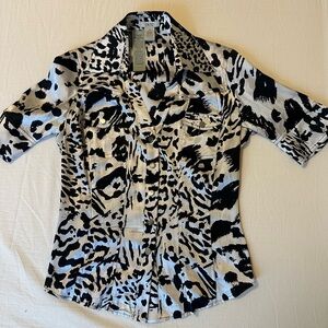 NWT Cache 95% Silk XS Luxe Tailored Fit Y2K Core